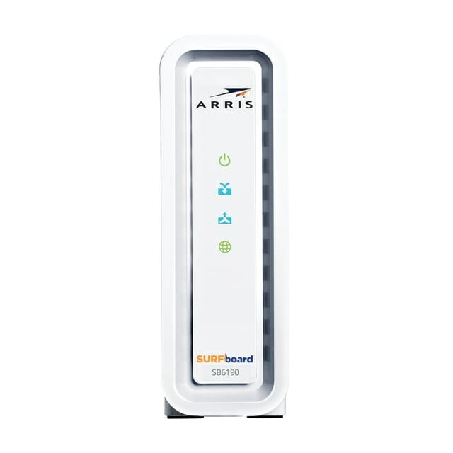 Arris SB6190 SURFboard Cable Modem DOCSIS 3.0 32x8 Gigabit 1 Gbps Port 800 Mbps Max Speed - Certified Refurbished