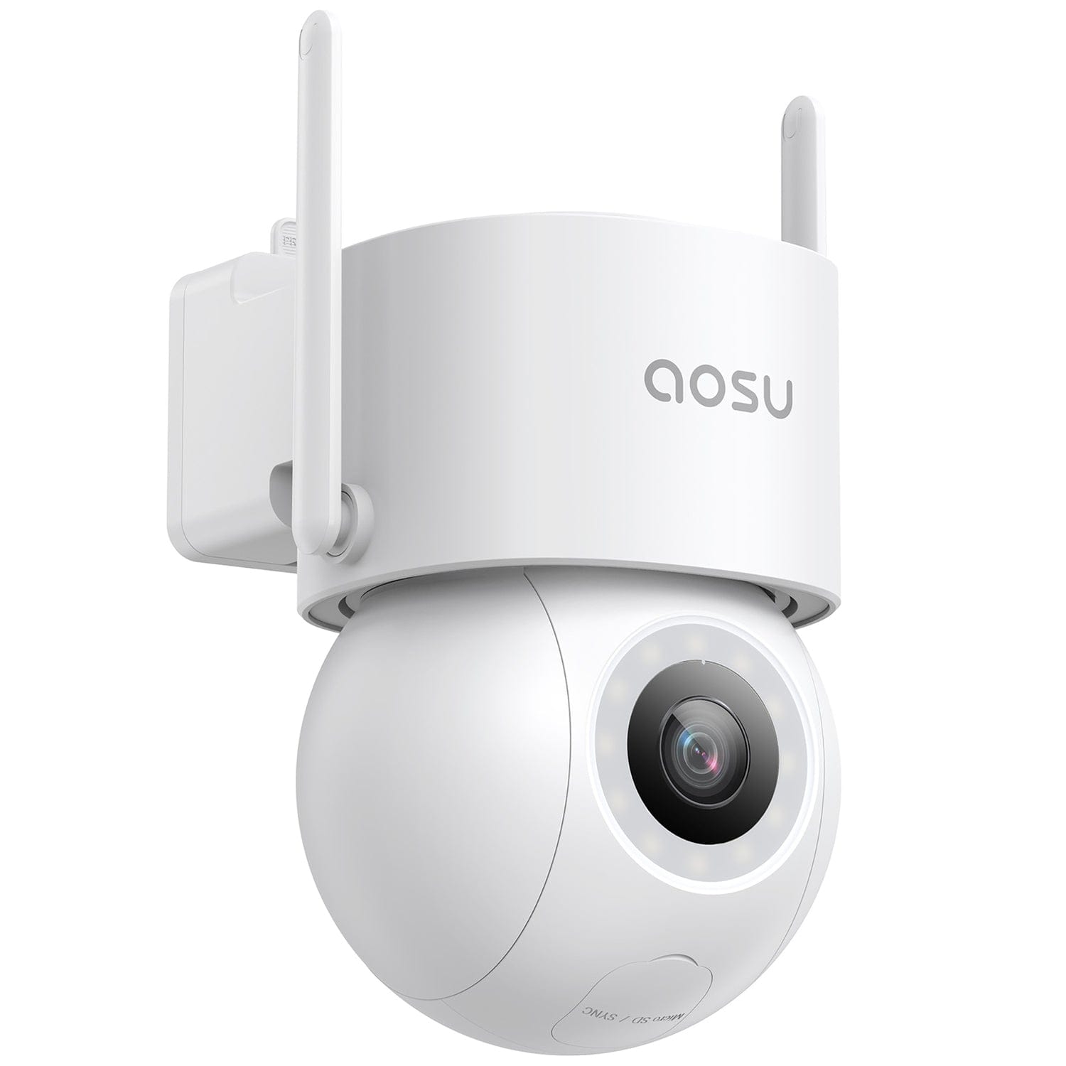 AOSU 3K 5.0-MP Wi-Fi Outdoor AI-Smart Security Camera with 400-Lumen Spotlight, 360° PTZ, and Auto Tracking