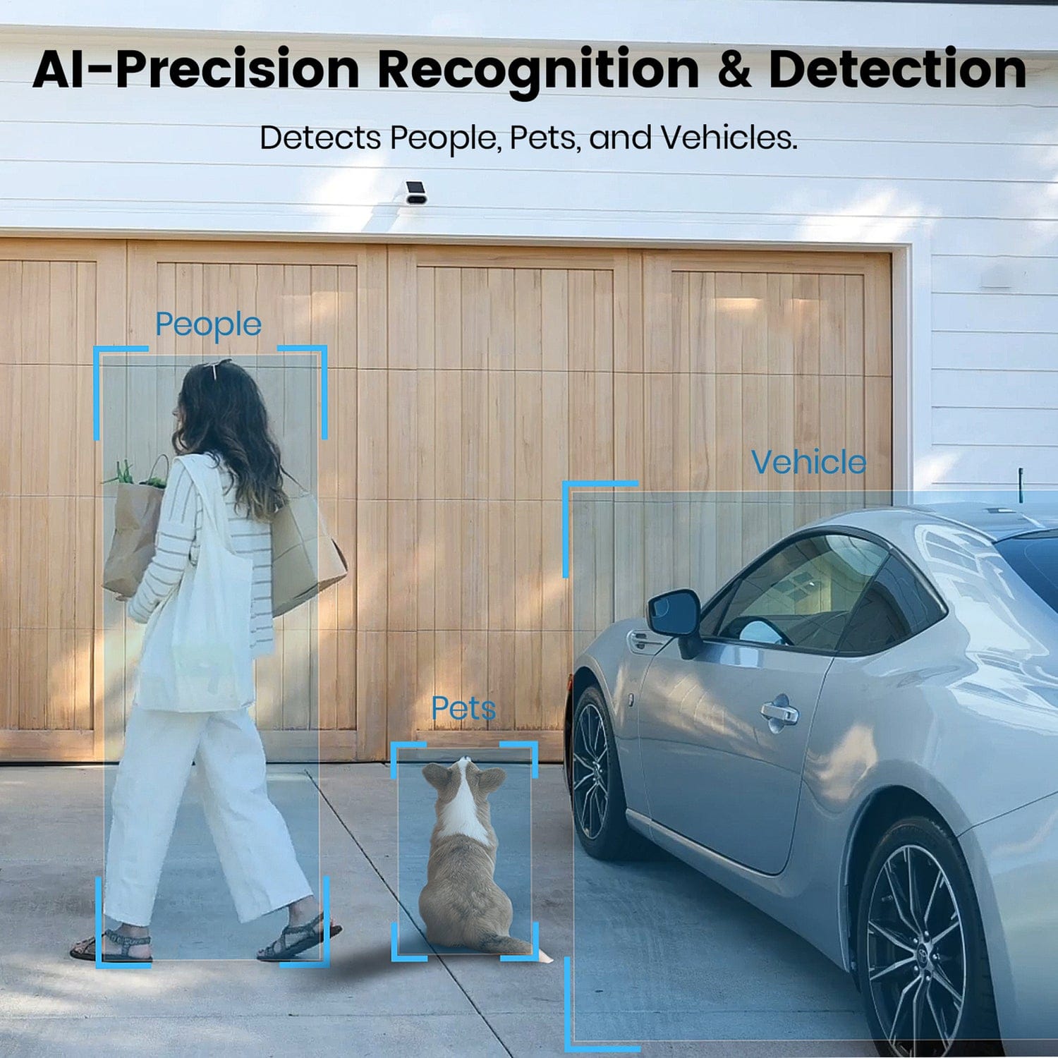 AOSU 4K UHD 8.0-MP Wi-Fi Outdoor AI-Smart SolarCam P1 Max Security Camera