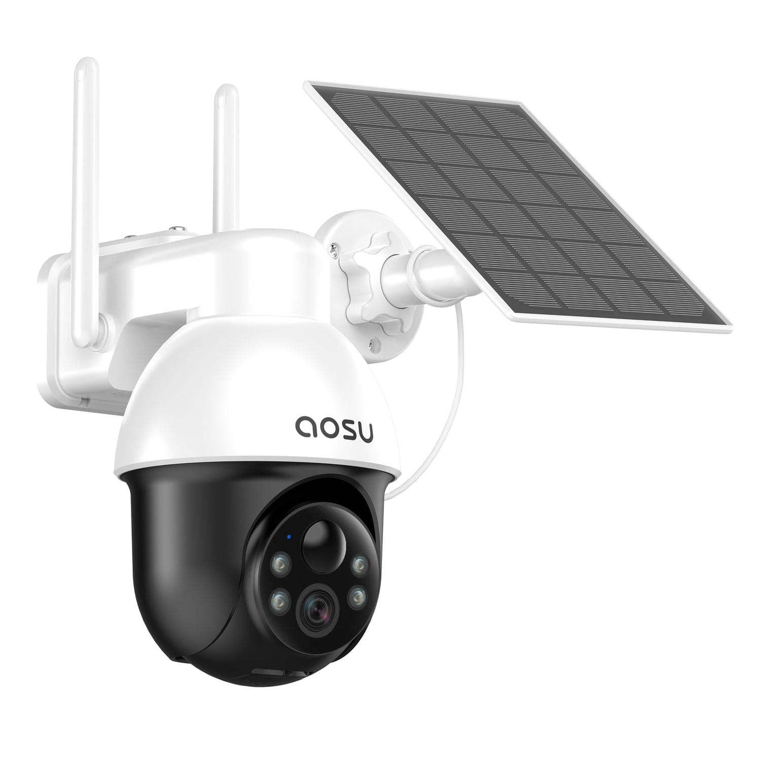 AOSU 2K QHD 3.0-MP Wi-Fi Outdoor AI-Smart Solar Security Camera with Panoramic PTZ, Auto-Tracking, and 2-Way Talk, C9L2BA11