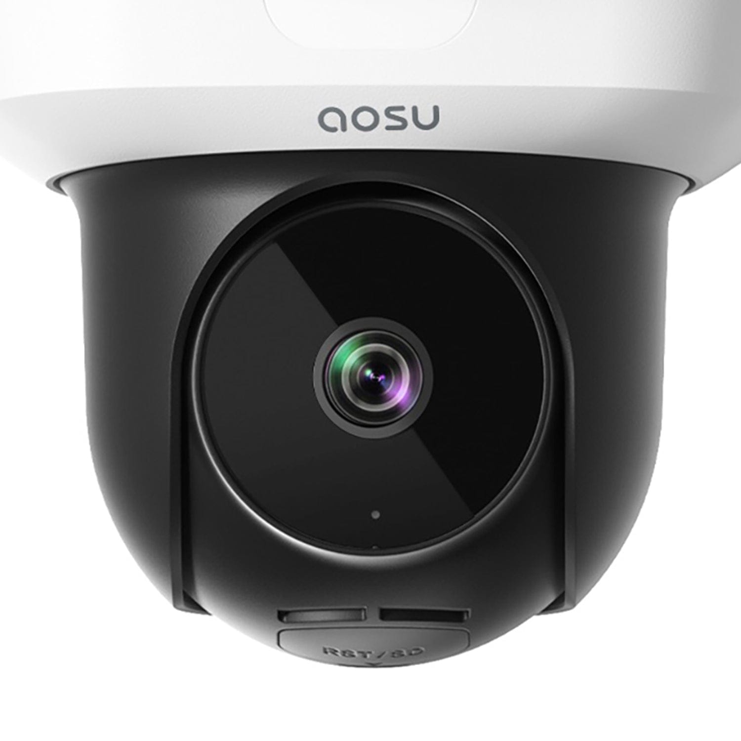 AOSU Floodlight Cam Pro 360° PTZ Motion-Sensing Wi-Fi AI-Smart 3K Security Camera with 2 Wired Integrated LED Flood Lights, 2,600 Lumens