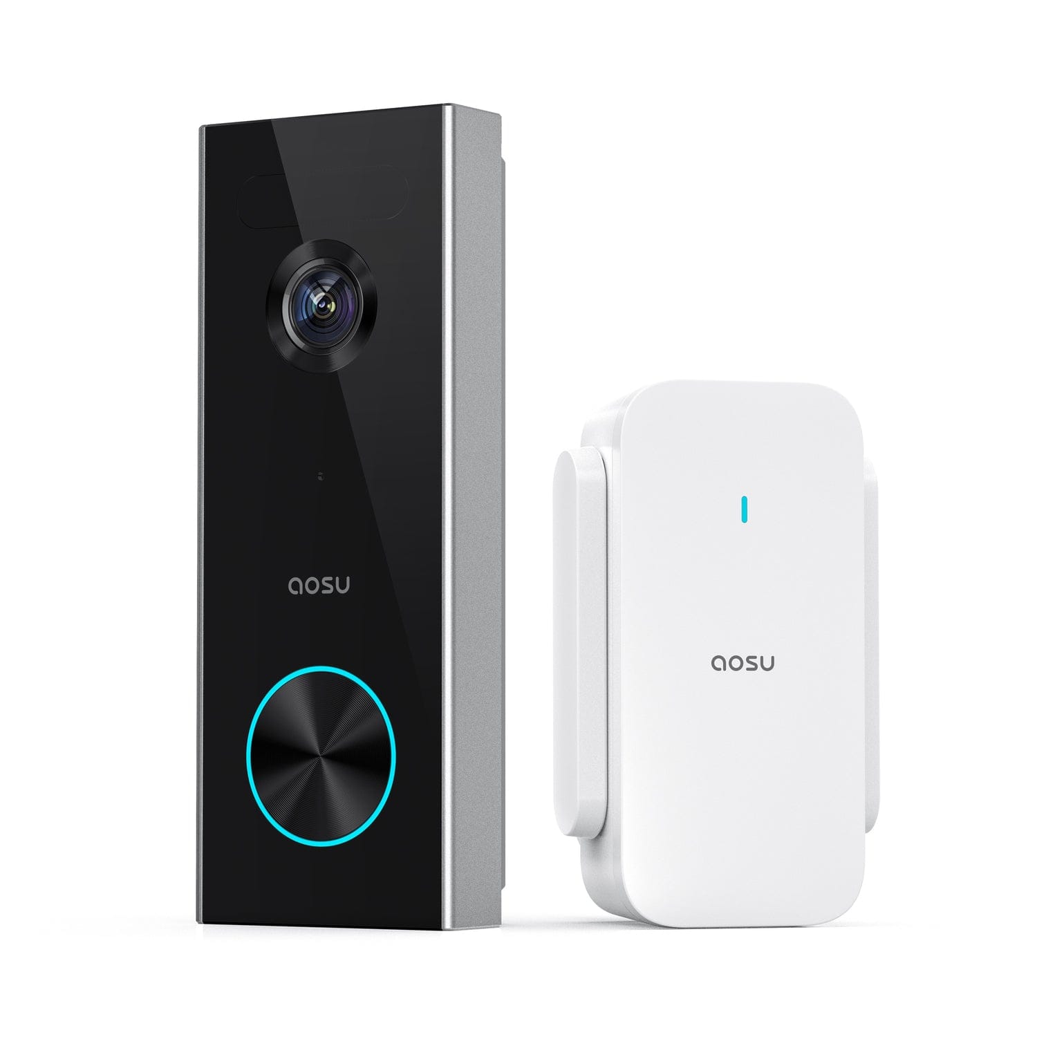 AOSU 2K 3.0-MP QHD Wi-Fi AI-Smart Wide-Angle Video Doorbell with Home Station Chime, V8P1AX11