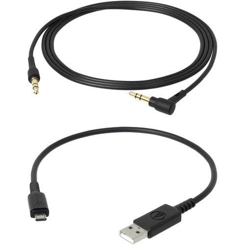 Audio-Technica Solid Bass Bluetooth Wireless Over-Ear Headphones with Built-In Mic & Control, Black/Blue - Refurbished