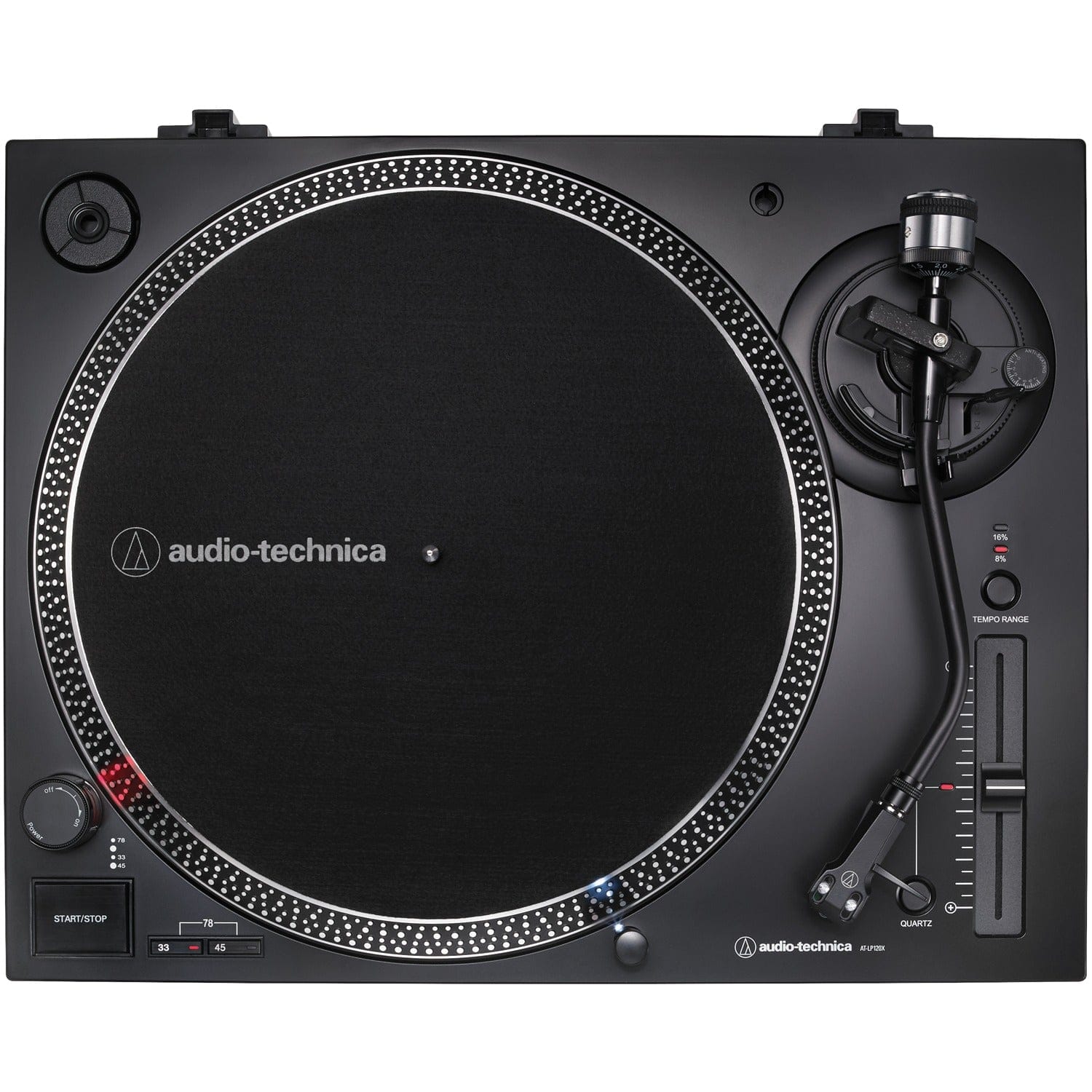 Audio-Technica 3-Speed Direct-Drive Manual Turntable with USB for MP3 encoding, 45 RPM Adapter, Switchable Preamp, RCA Out, and AT-VM95 Stylus
