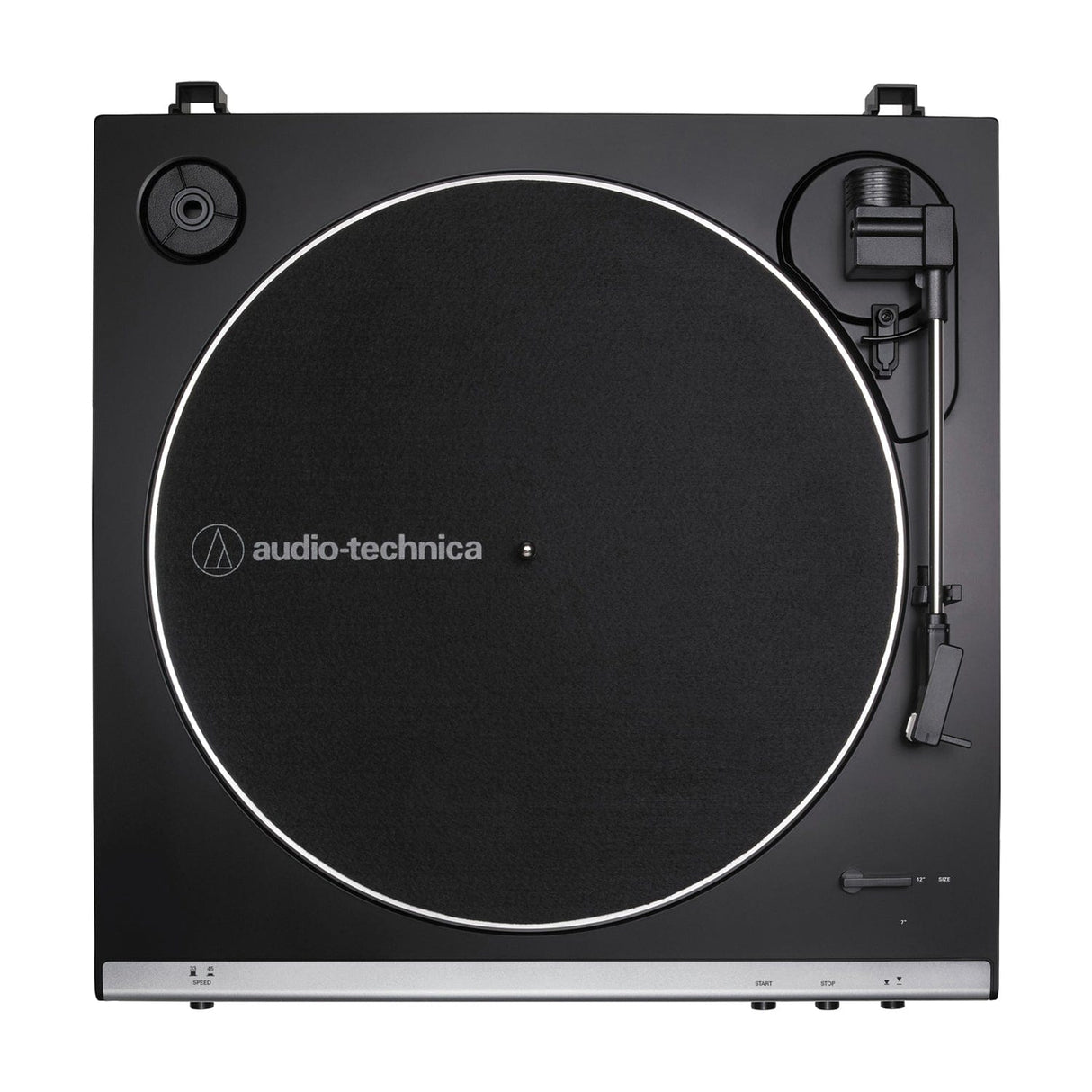 Audio-Technica 2-Speed Belt-Drive Fully Automatic Turntable with 45 RPM Adapter, Switchable Phono Preamp, and RCA Out, AT-LP60X, Gunmetal
