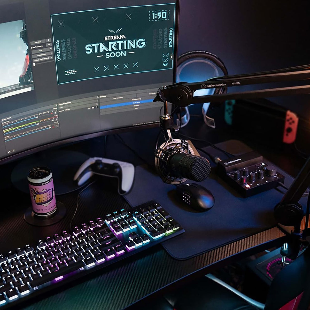 Audio-Technica AT-UMX3 USB Audio Mixer for Livestreaming