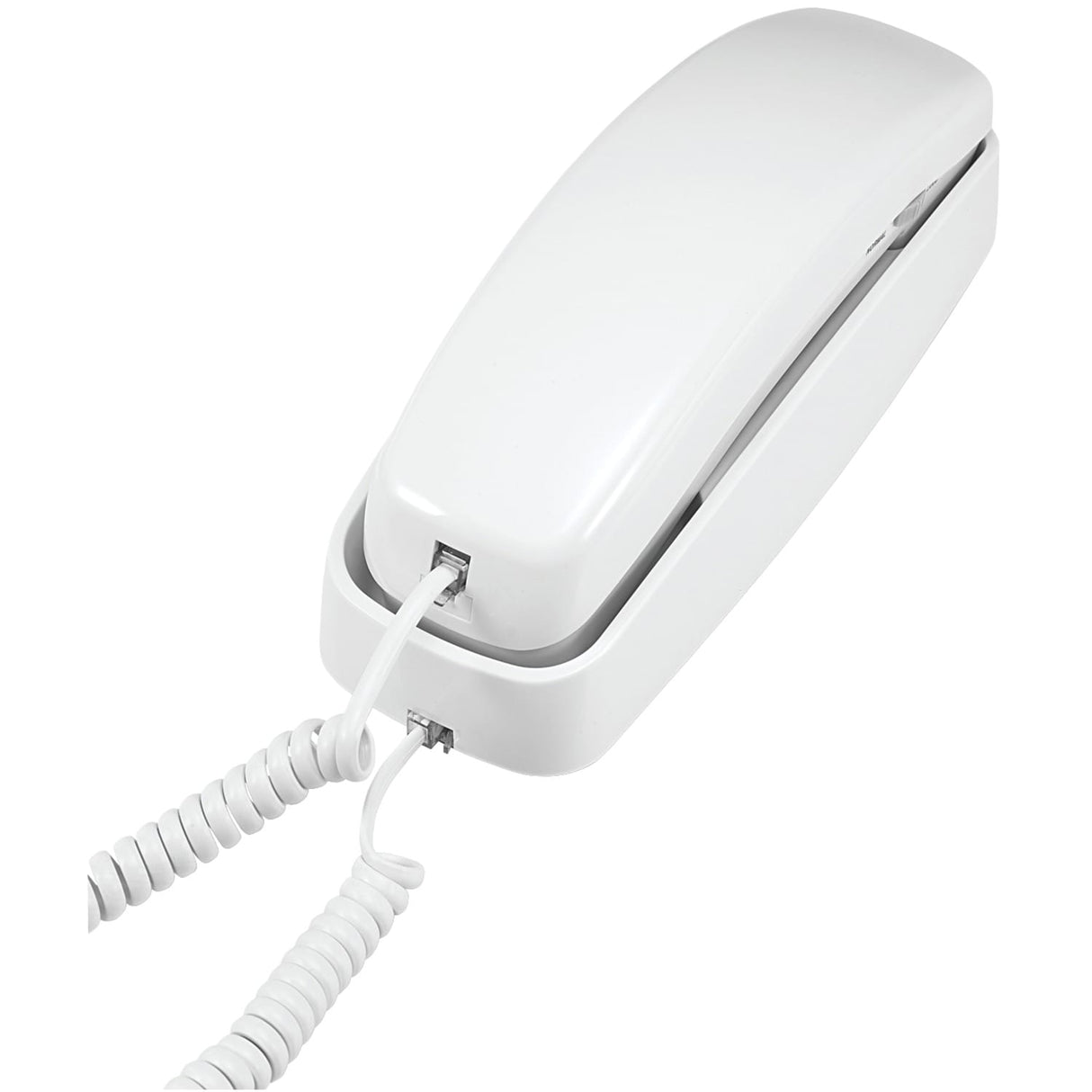 AT&T Corded Trimline Phone with Lighted Keypad, White