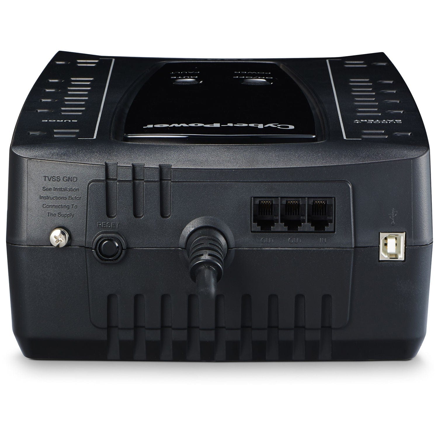CyberPower 750VA/450W AVR Series Uninterruptible Power Supply - New Battery Certified Refurbished