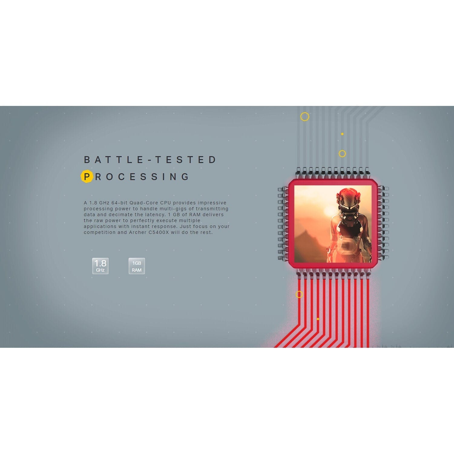 TP-Link Archer C5400X Wireless Tri-Band Gigabit Router - Certified Refurbished