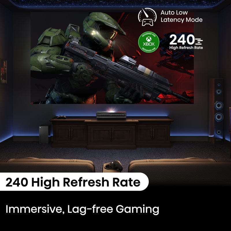 Hisense PX3-PRO Cinema Short Throw TriChroma Projector, 80" to 150" Diagonal, 4K UHD, 3000 ANSI Lumens - Certified Refurbished