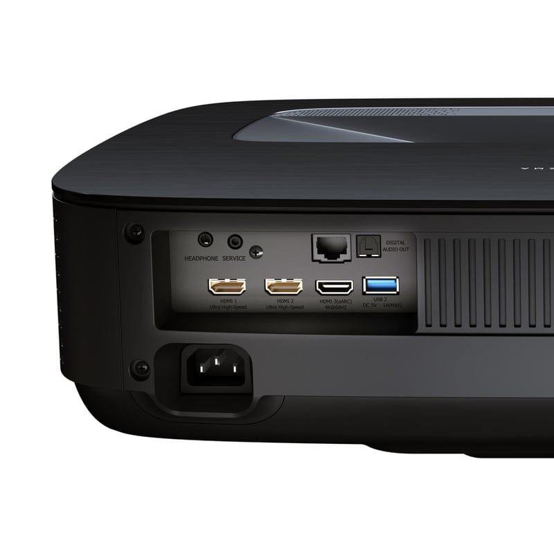 Hisense Short Throw Cinema Projector, 80" to 150" Diagonal, 4K UHD, 2700 ANSI Lumens - Certified Refurbished