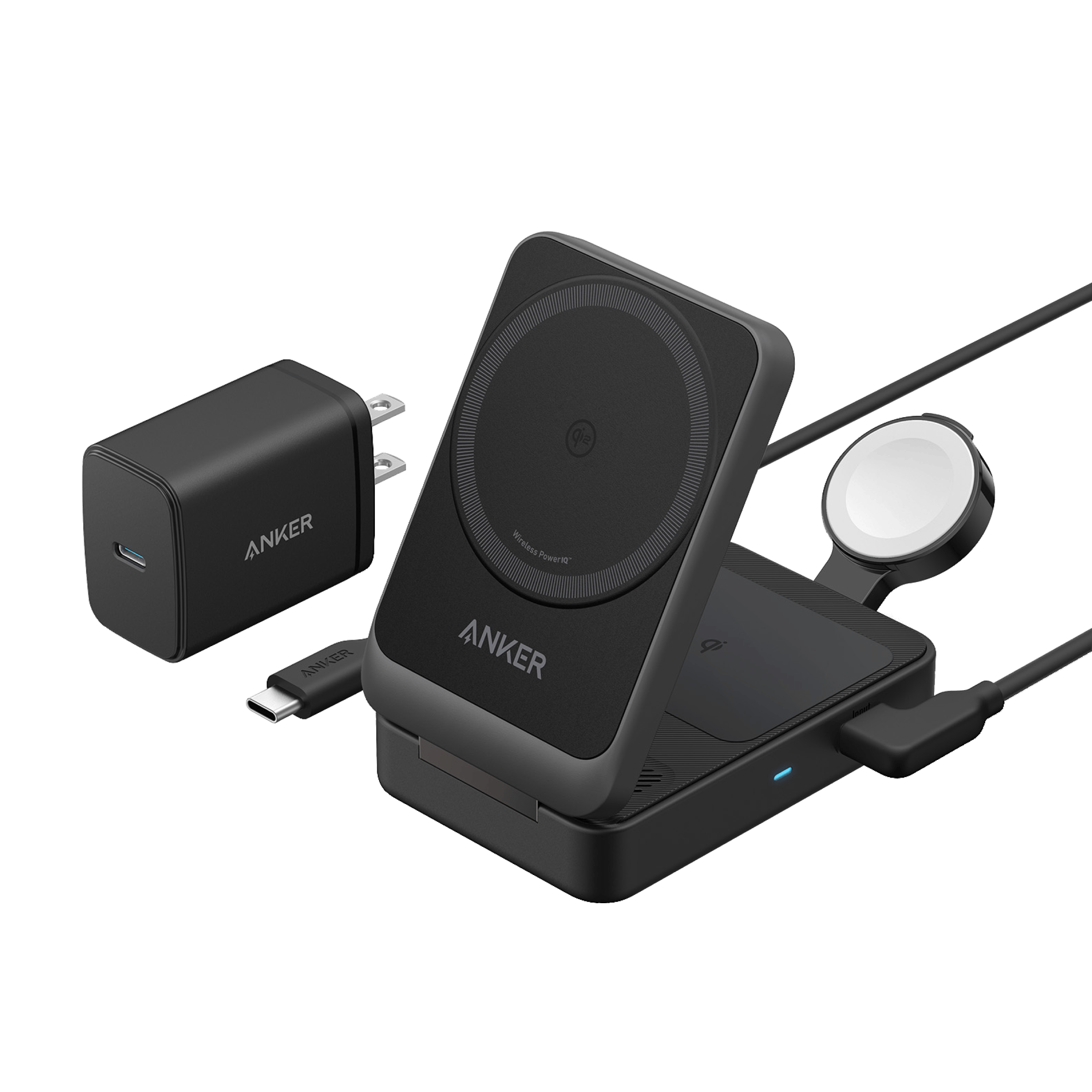 Anker MagGo Wireless Charging Station (Foldable 3-in-1)