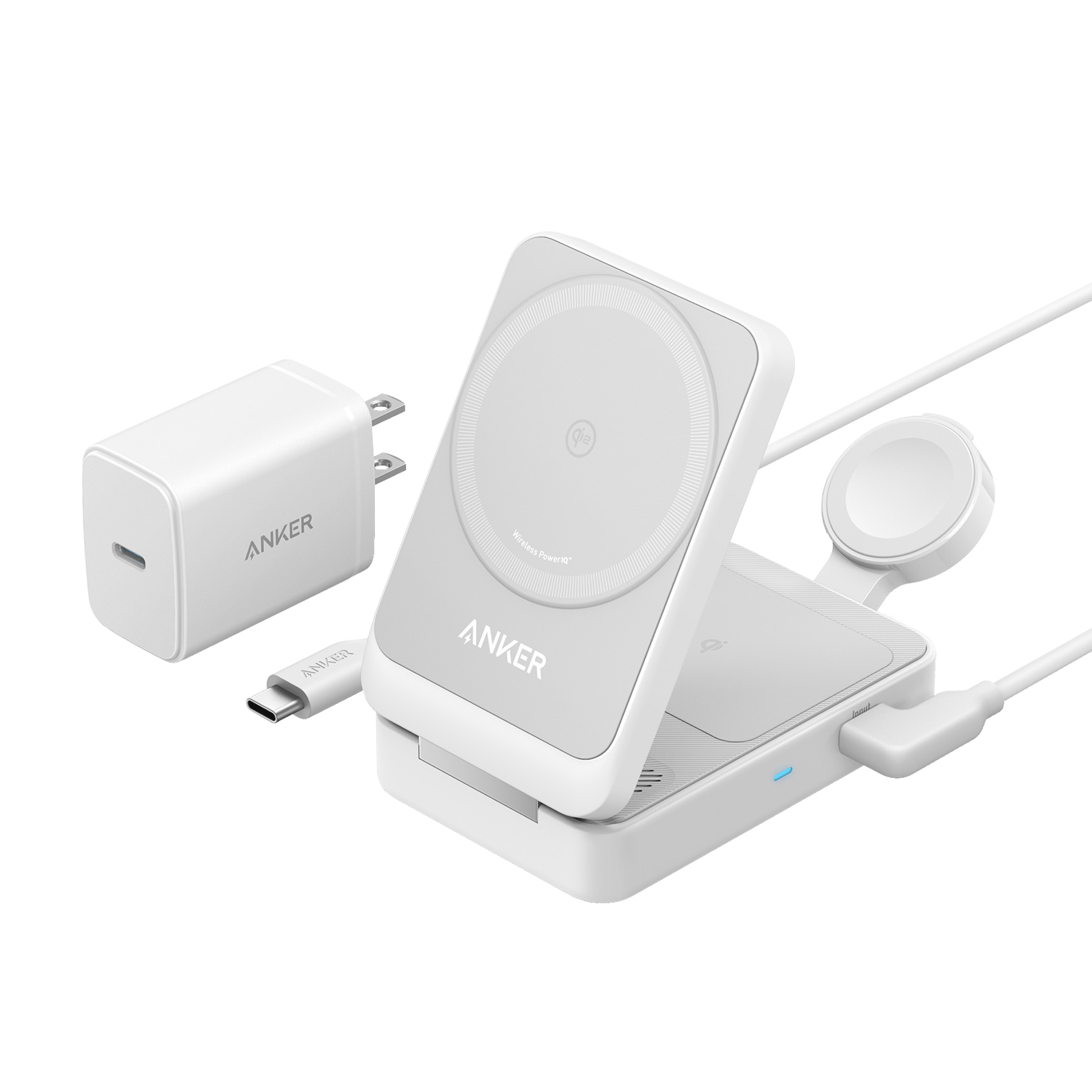 Anker MagGo Wireless Charging Station (Foldable 3-in-1)