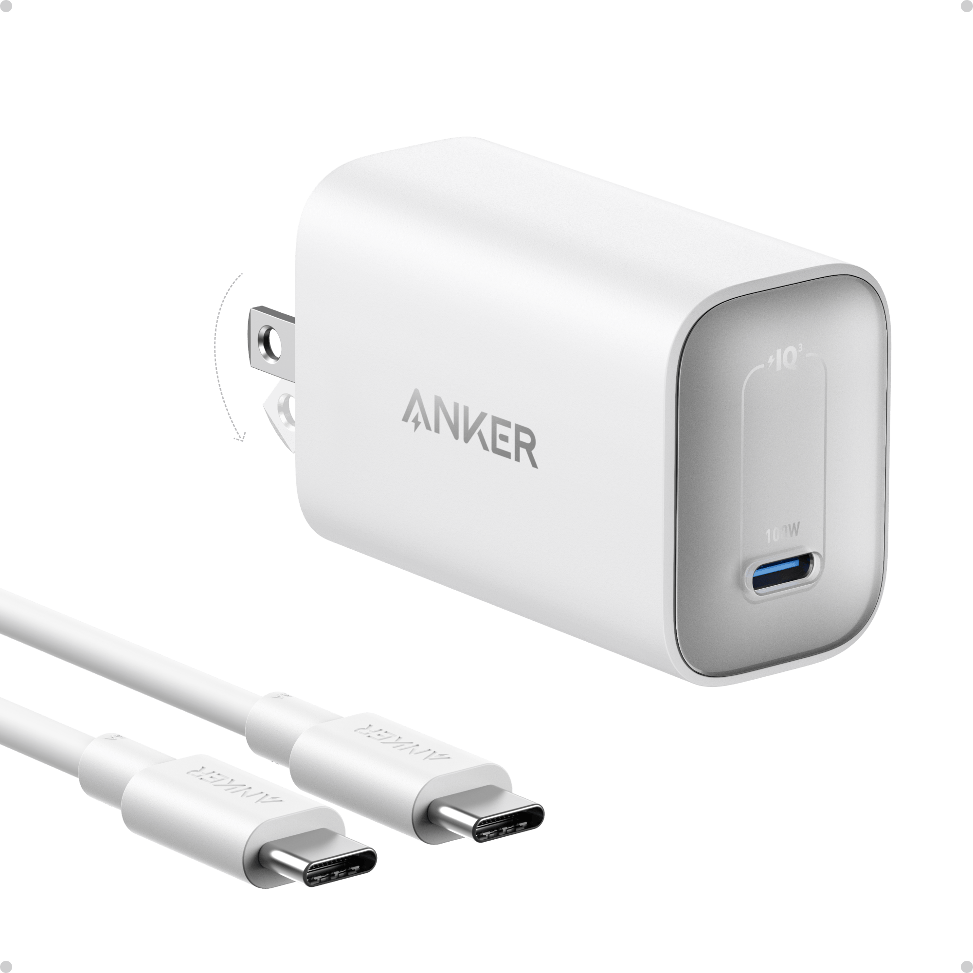 Anker Nano Charger (100W) with USB-C Cable