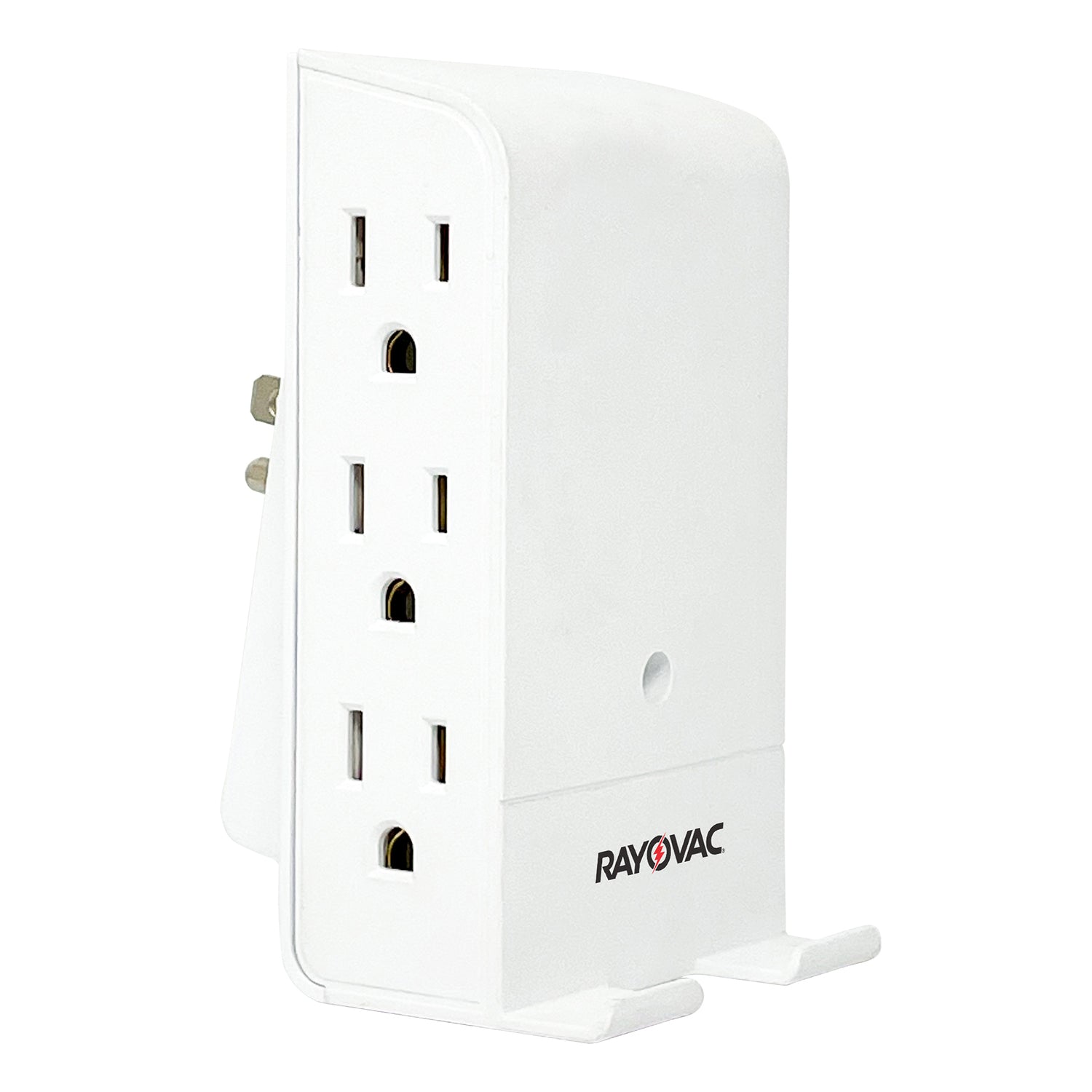 Rayovac 6-AC Outlet 540-Joules Surge Protector Wall Tap with Wireless Charging Phone Holder, SS-Q615