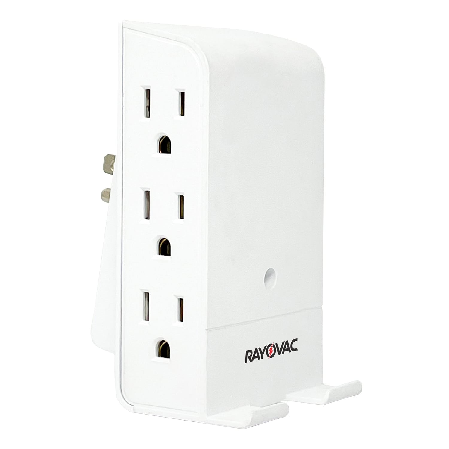 Rayovac 6-AC Outlet 540-Joules Surge Protector Wall Tap with Wireless Charging Phone Holder, SS-Q615
