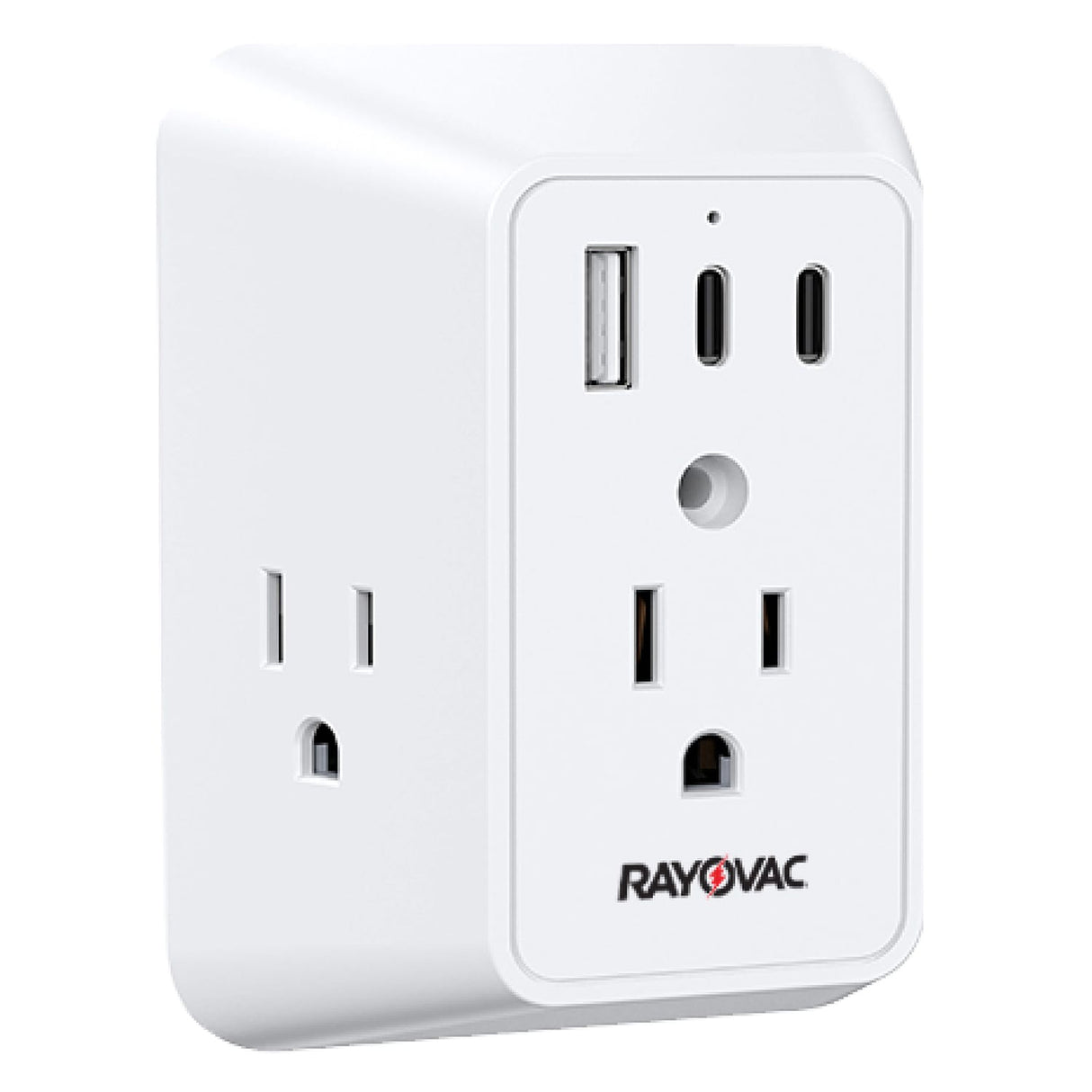 Rayovac 3-AC Outlet and 3-USB Port 540-Joules Surge Protector Wall Tap, SS-Q901