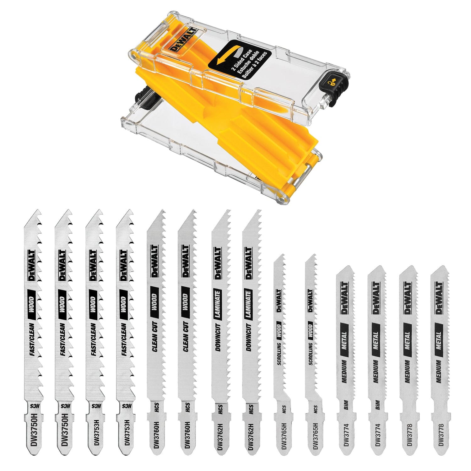 Dewalt 14-Piece T-Shank Jig Saw Blade Set with Case, DW3742C