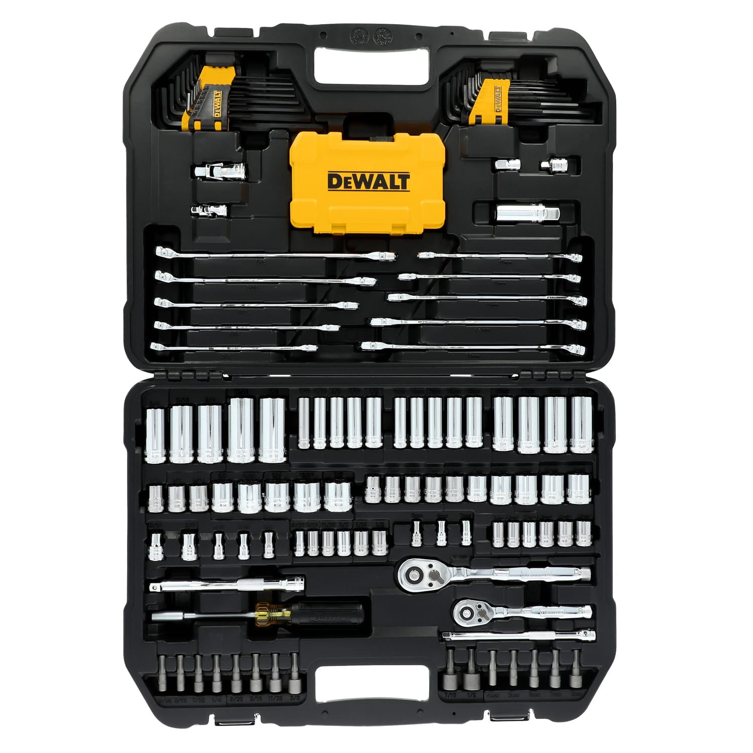 Dewalt 1/4-In. and 3/8-In. Drive Mechanics Tool Set with 142 Pieces plus Case, DWMT45425