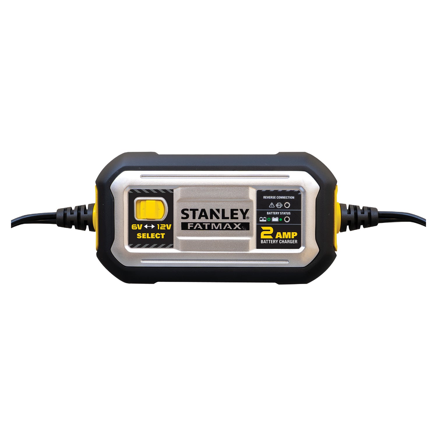 Stanley FATMAX 2-Amp 6-Volt/12-Volt Automatic Battery Charger/Maintainer for Lead-Acid Batteries, BC2F