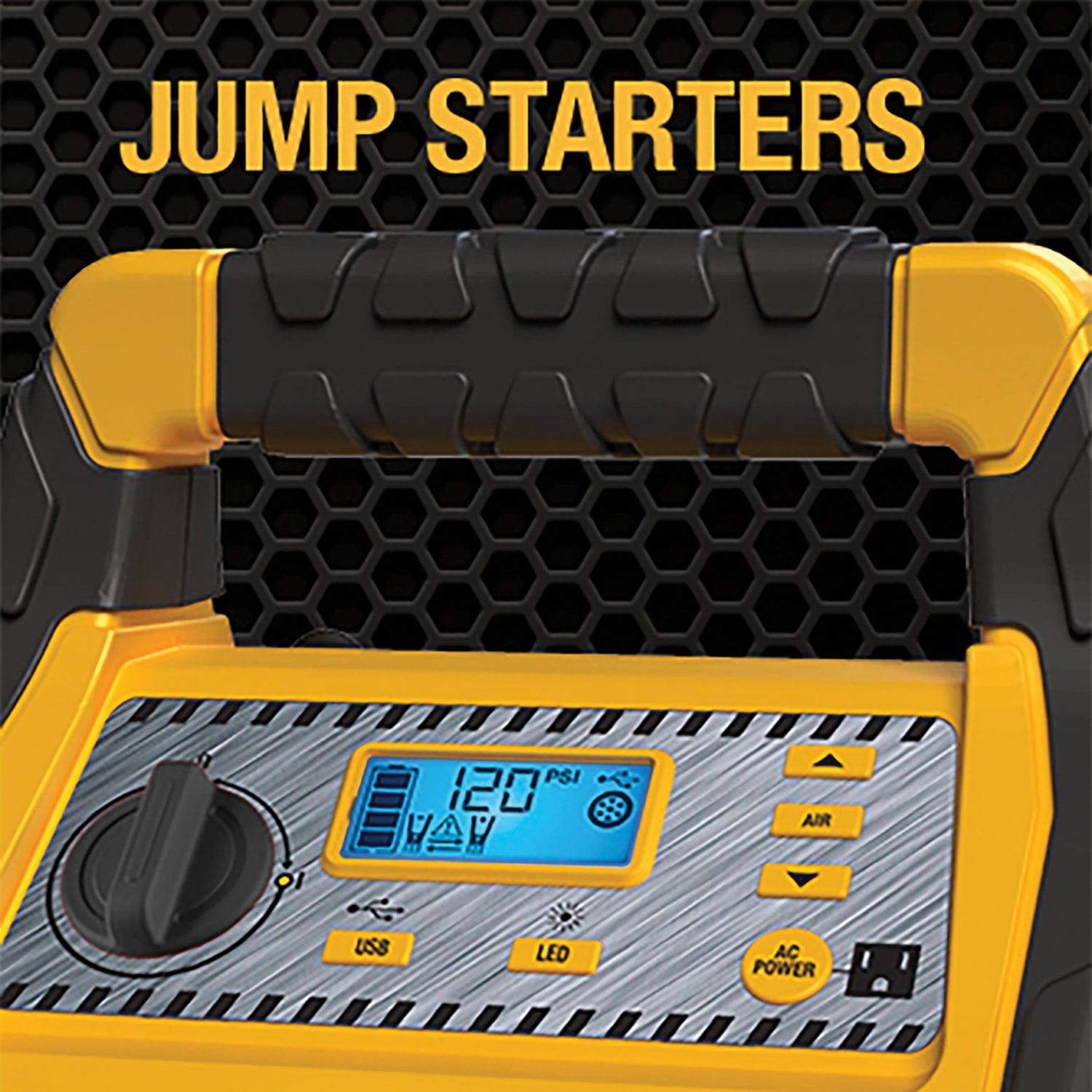 Cat Power Station with 1200-Peak-Amp Jump Starter, Tire Compressor, and Power Inverter, CJ1000DXT