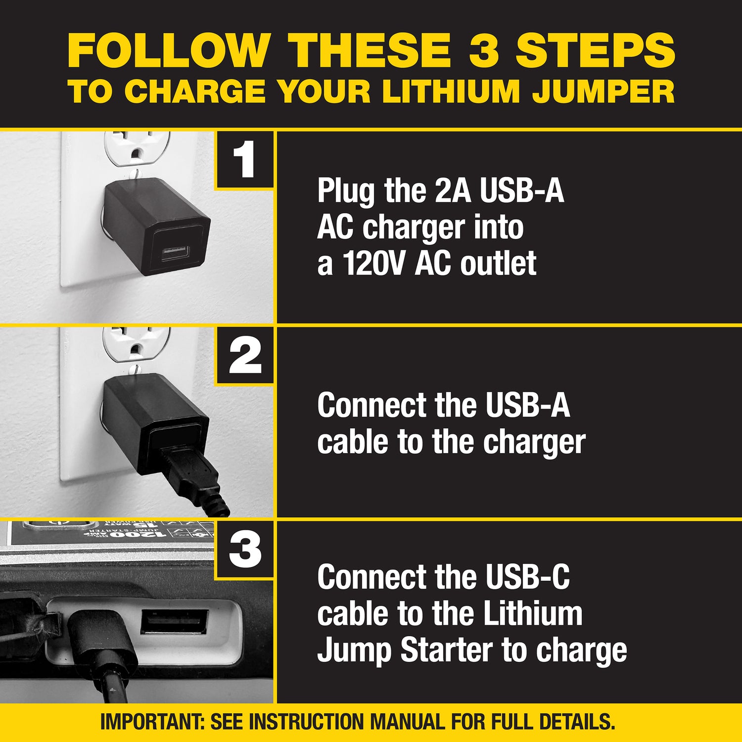 Stanley FATMAX 1200-Peak-Amp 12-Volt Lithium Jump Starter and USB Power Bank with LED Light and Carrying Case, LJ12FC