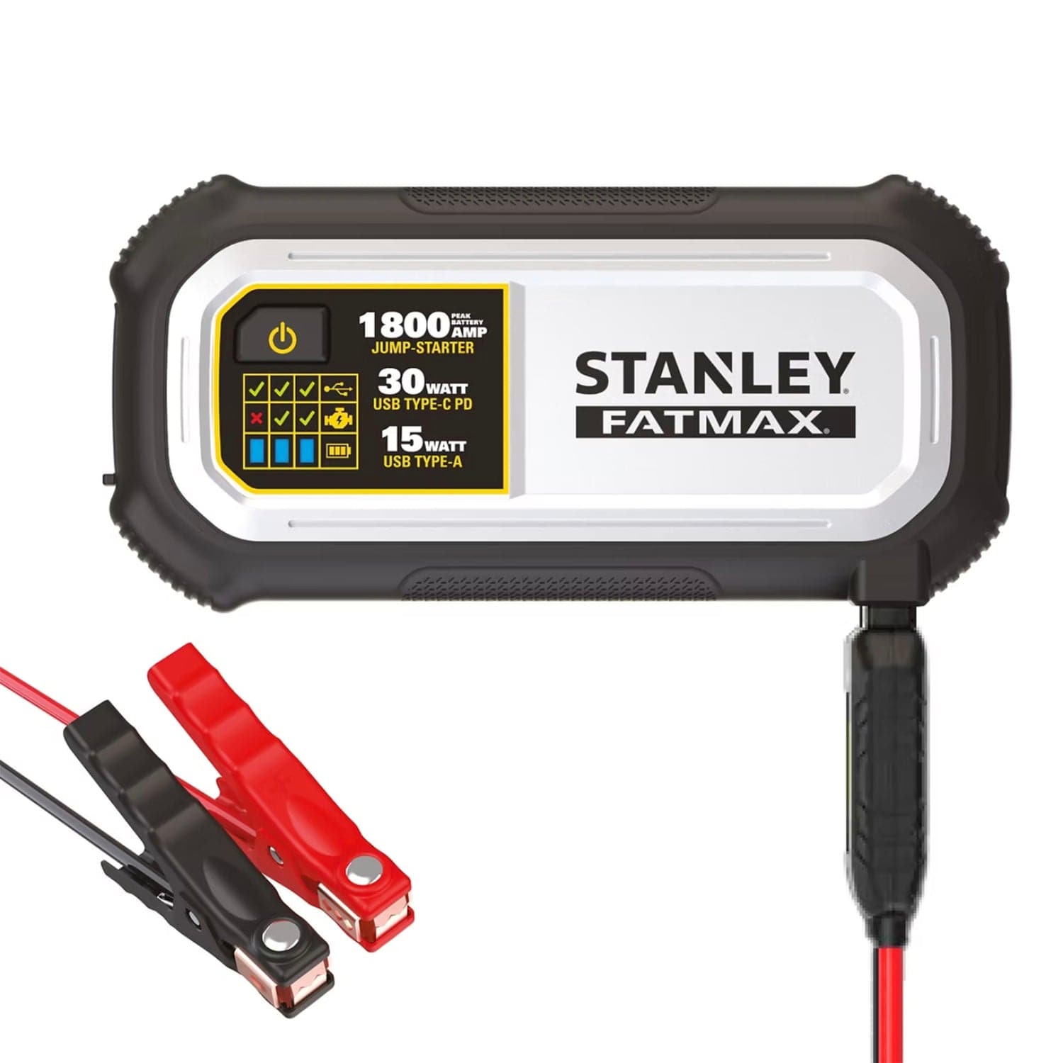 Stanley FATMAX 1800-Amp 12-Volt Automotive Jump Starter and USB Power Bank, LJ18FC