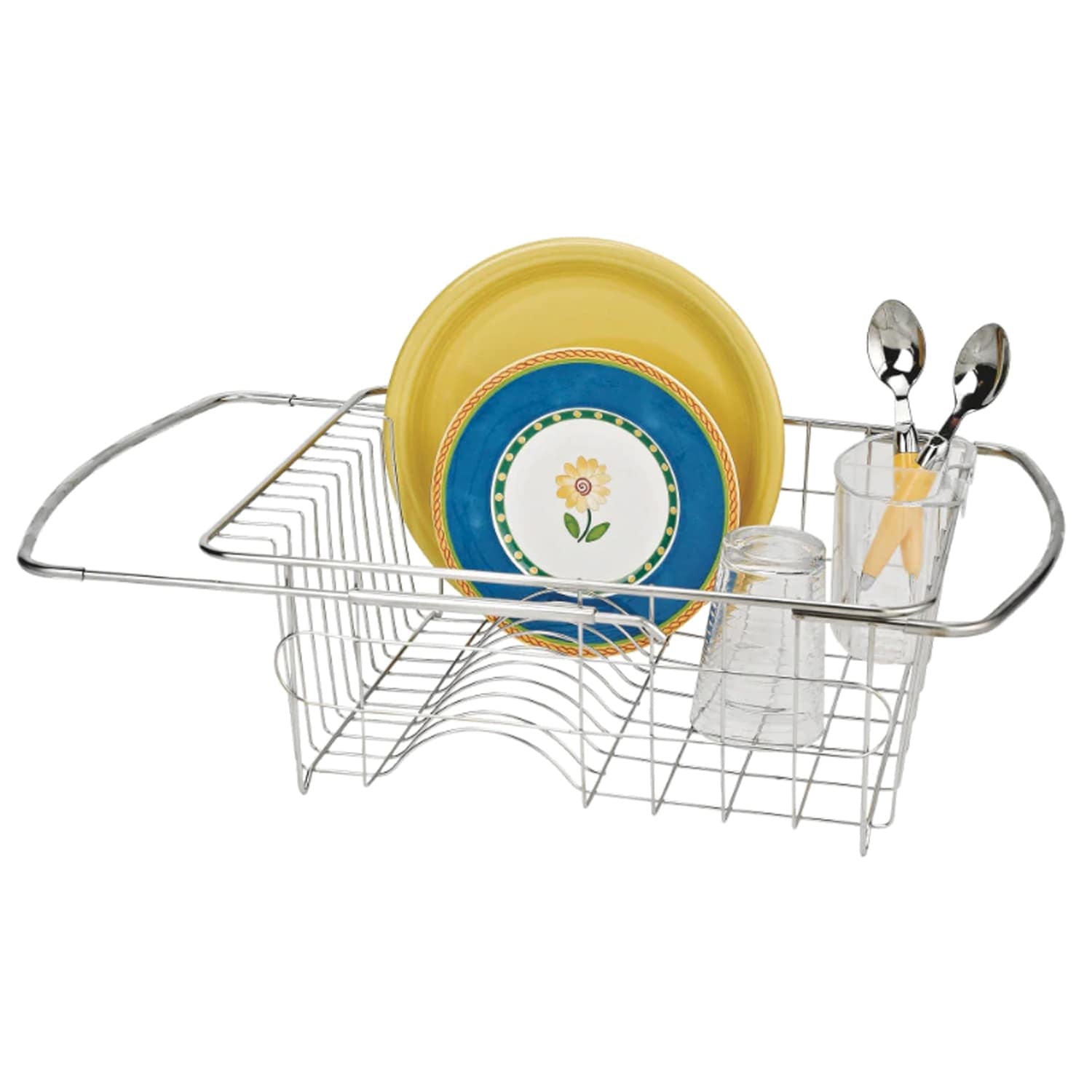 Better Houseware Stainless Steel Adjustable Over-the-Sink Dish Drainer