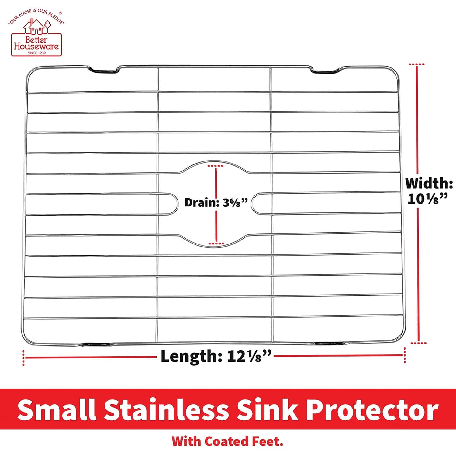 Better Houseware Stainless Steel Sink Protector, Small