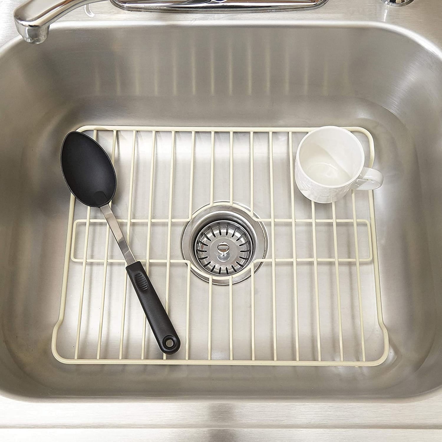 Better Houseware Medium Sink Protector, Almond