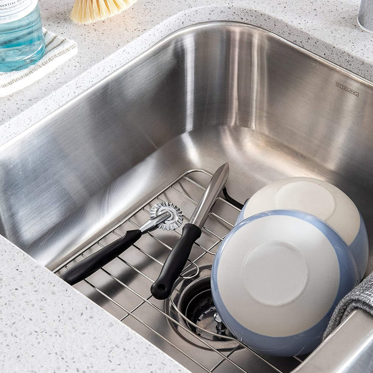Better Houseware Stainless Steel Sink Protector, Large