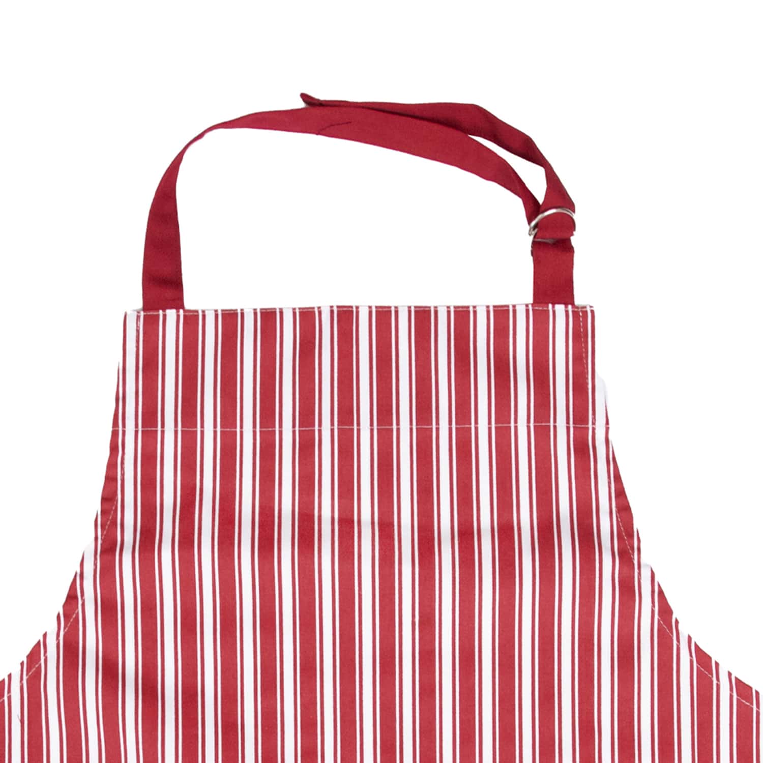 Better Houseware Adjustable Striped Apron, Red