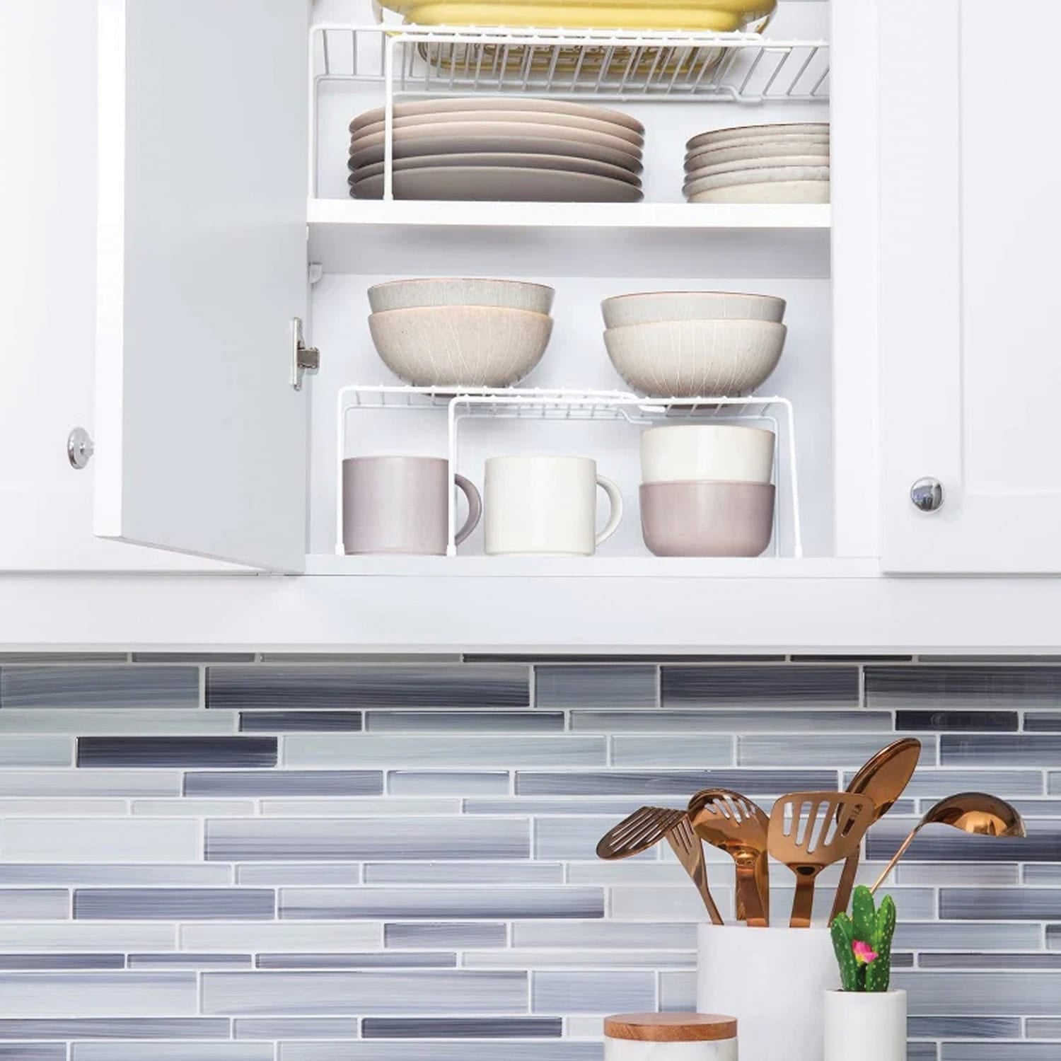 Better Houseware Expanding Shelf, White, Small