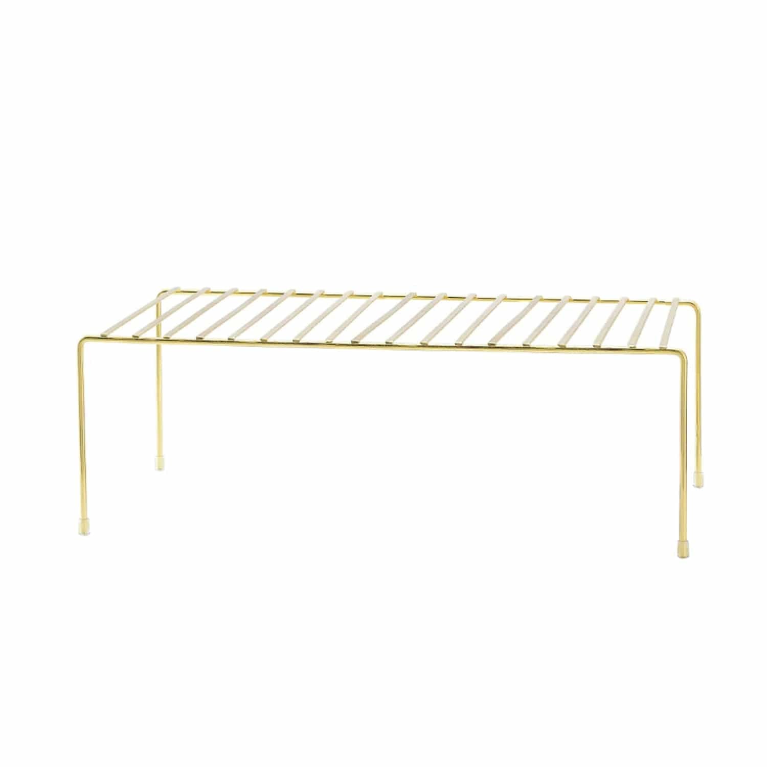 Better Houseware Storage Shelf, Medium, Brass