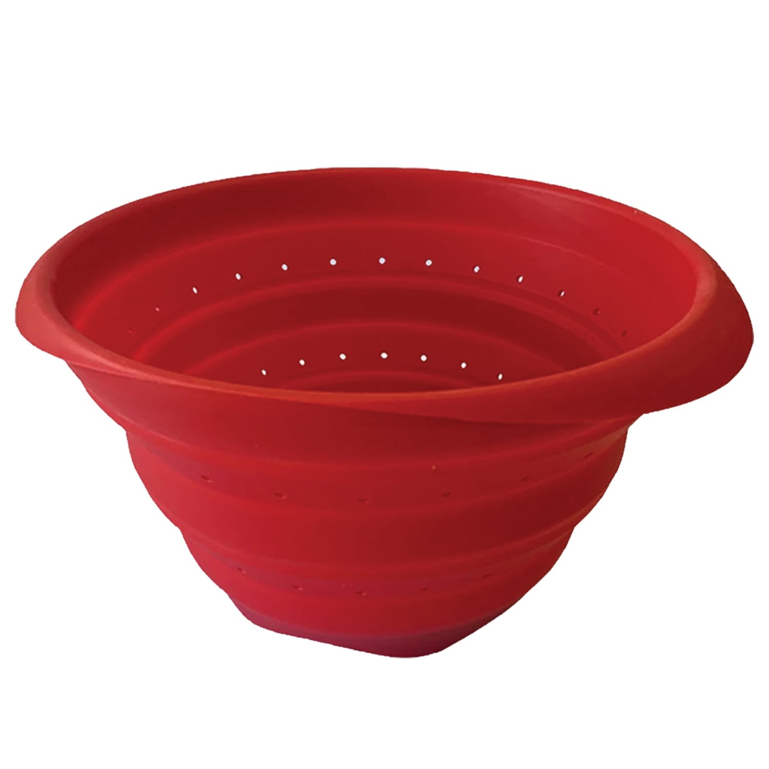 Better Houseware 4-Qt. Collapsible Silicone Colander, Red