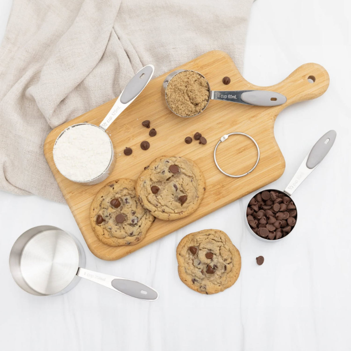 Better Houseware 4-Piece Stainless Steel Measuring Cup Set