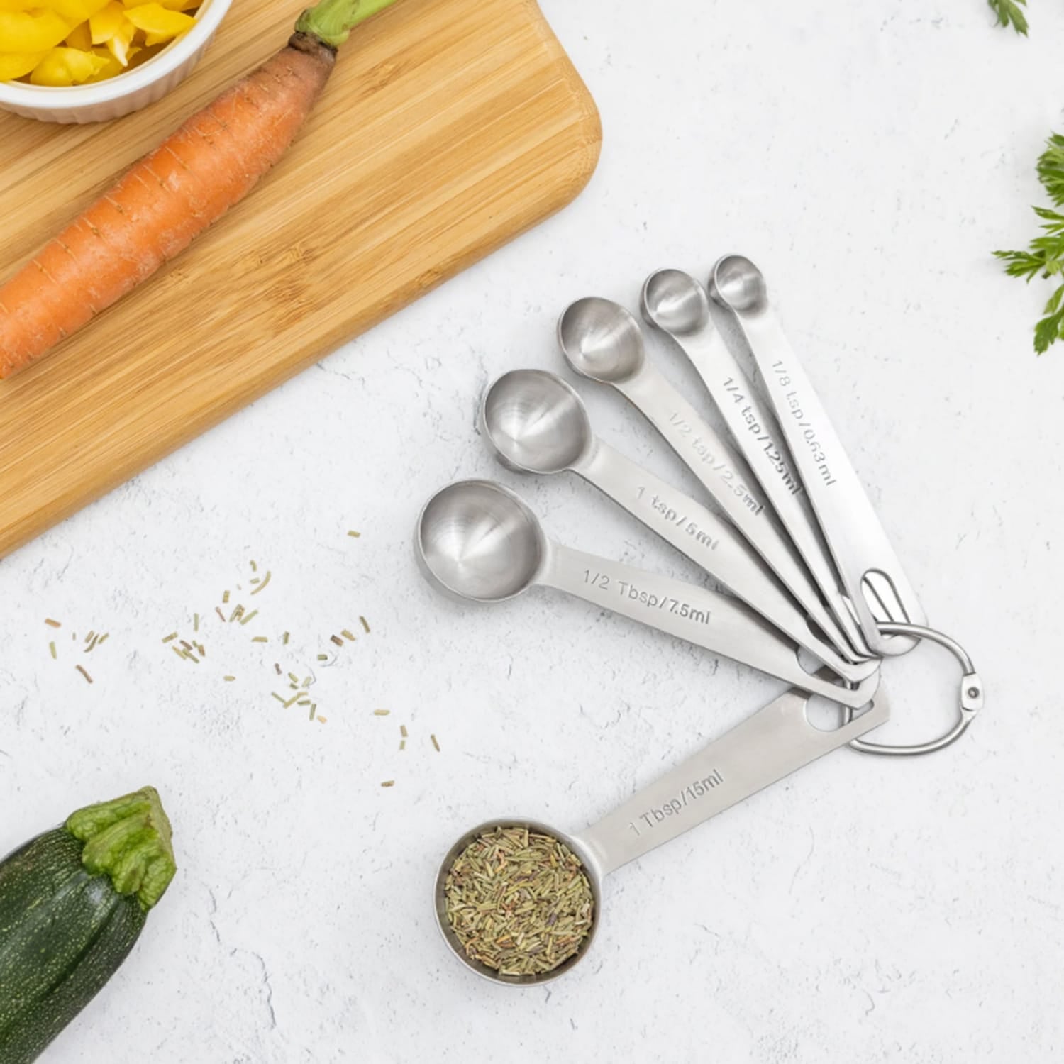 Better Houseware 6-Piece Stainless Steel Measuring Spoon Set