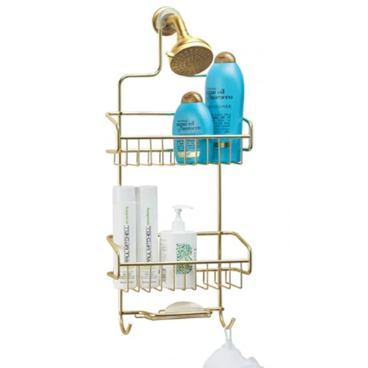 Better Houseware Rustproof Extra-Large Shower Caddy, Gold