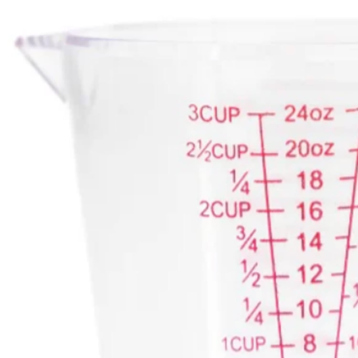 Better Houseware 24-Oz. Clear Acrylic Measuring Cup with Handle, 24 Oz.