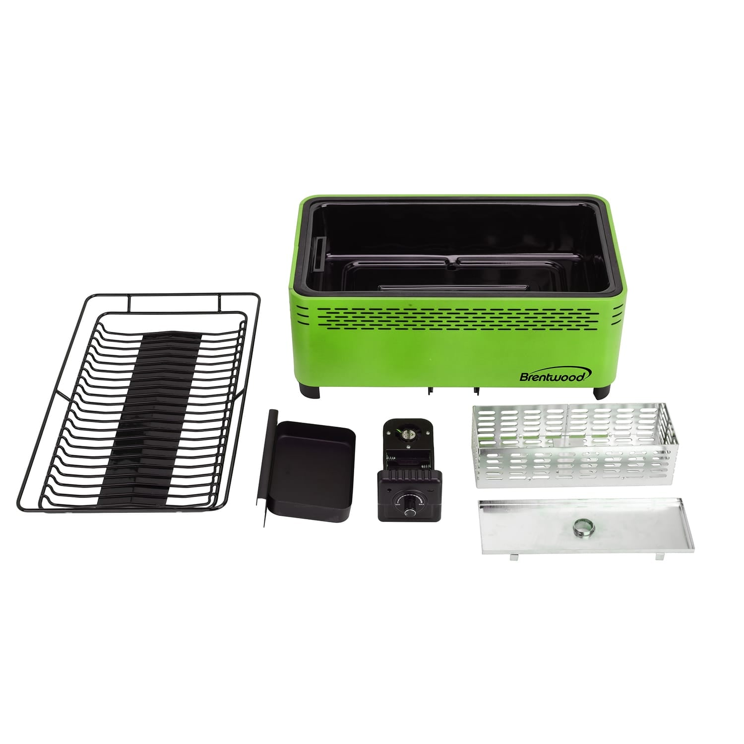 Brentwood 14-In. x 8-In. Rectangular Nonstick Smokeless Portable BBQ