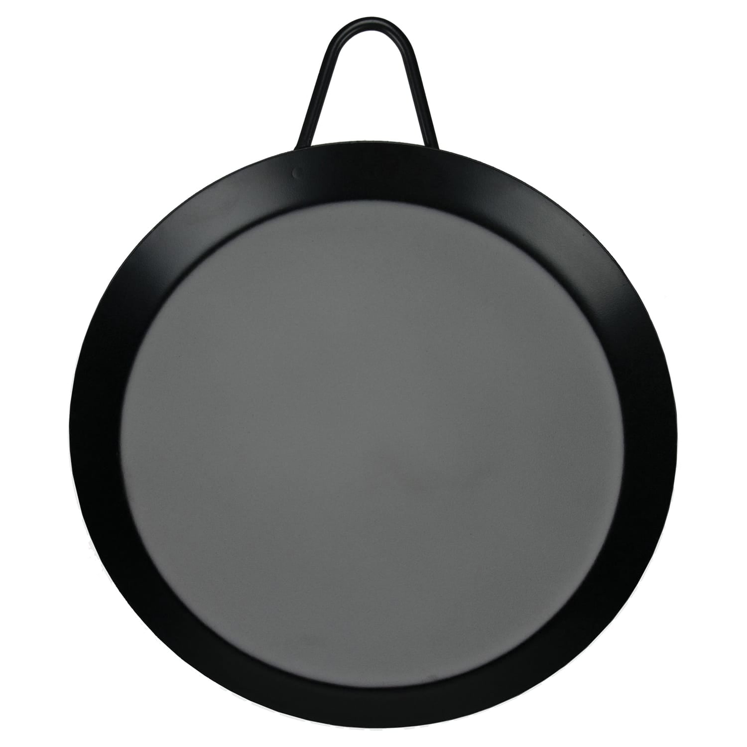 Brentwood Carbon Steel Nonstick Round Comal Griddle for Single Burner, 11 In.