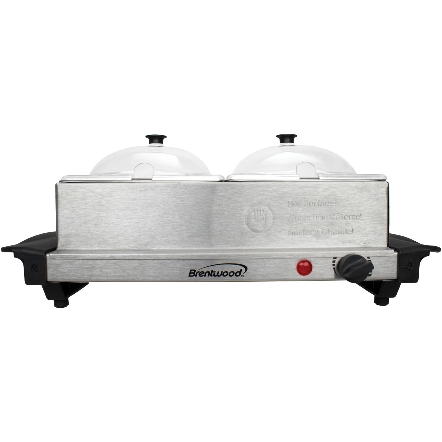 Brentwood 3-Quart 2-Pan Buffet Server and Warming Tray
