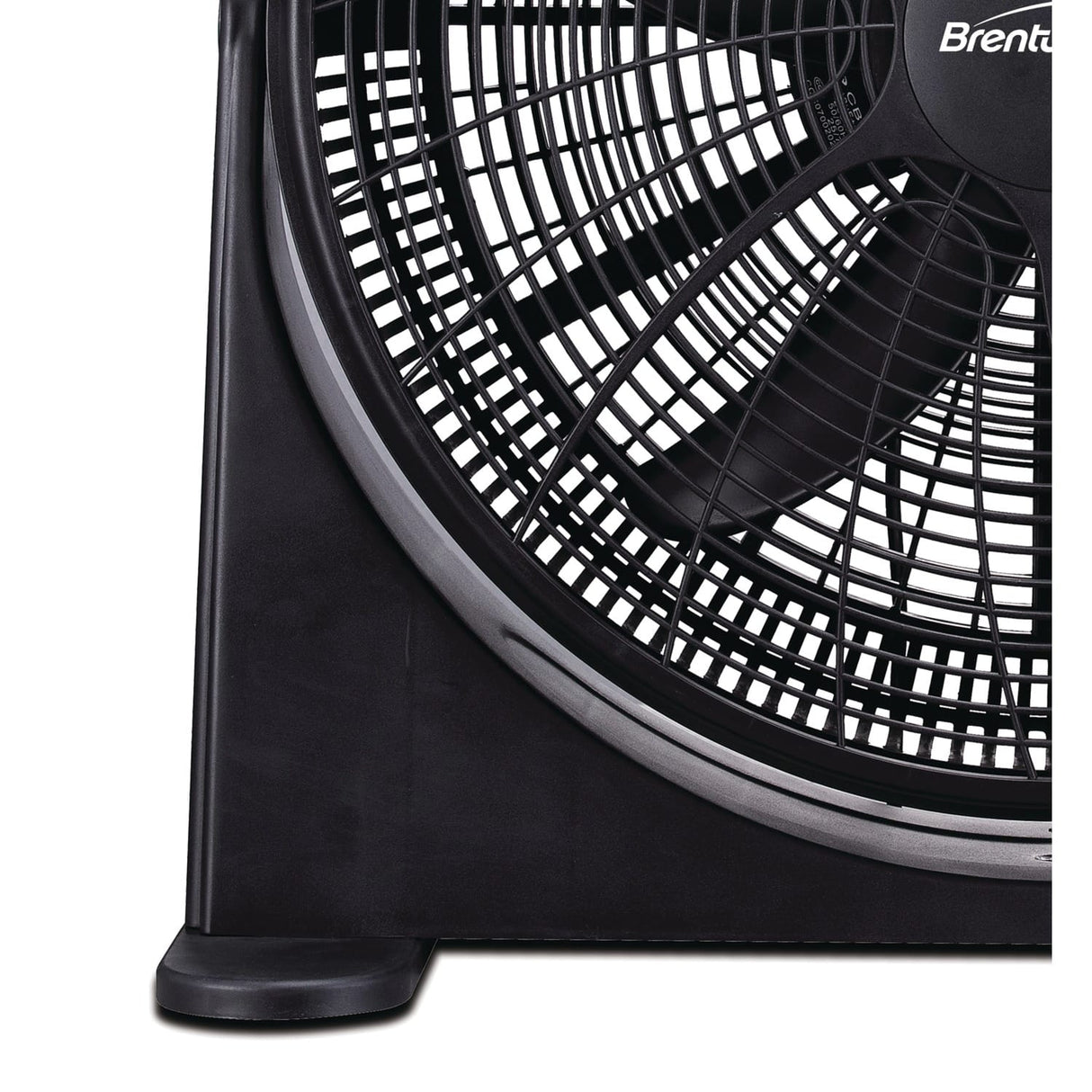 Brentwood 20-In. Portable High-Velocity Air-Circulator Floor Fan with 3 Speeds, 5 Blades, 90° Pivoting Head, 60-In. Cord