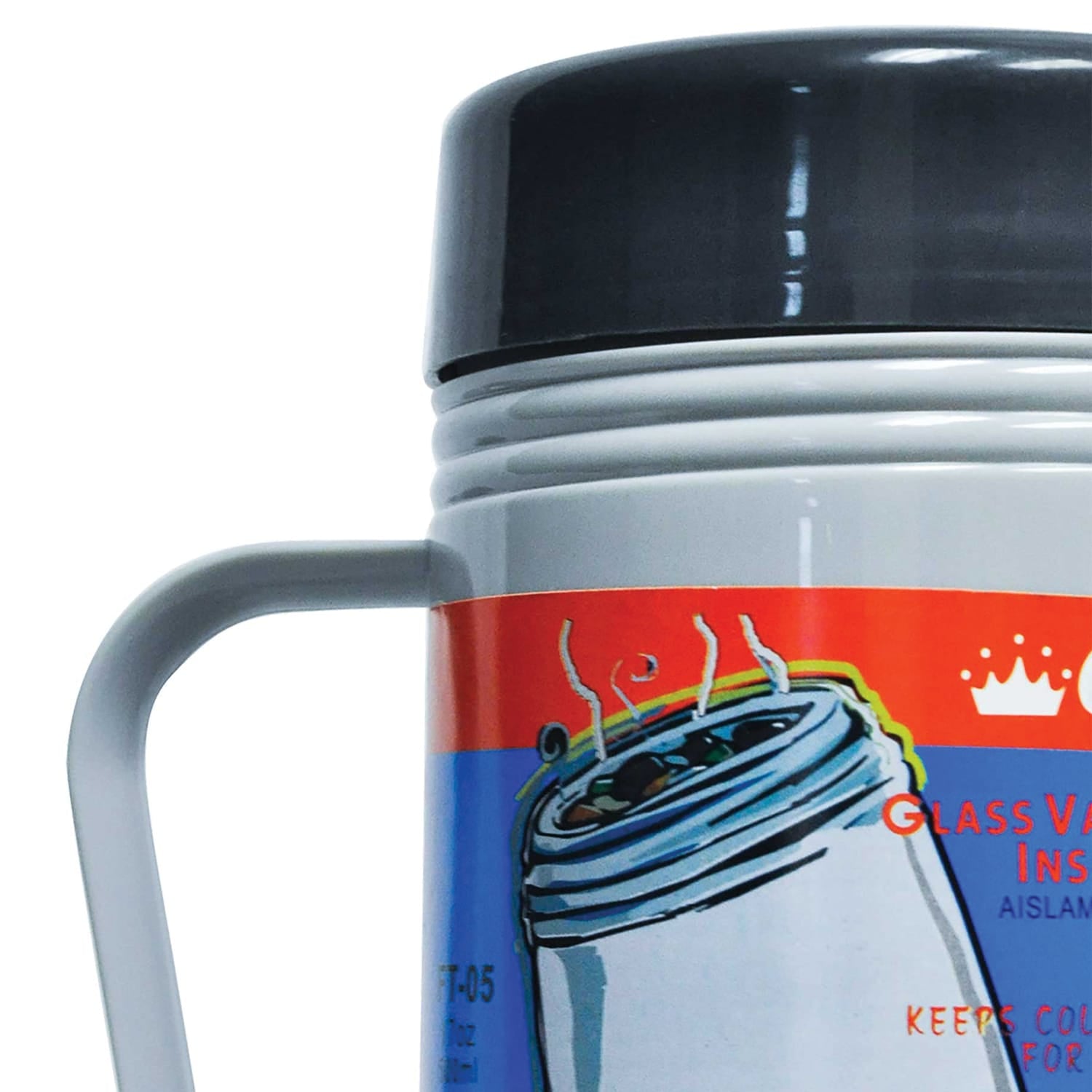 Brentwood Glass and Foam 17-Oz. Vacuum-Insulated Food Jar