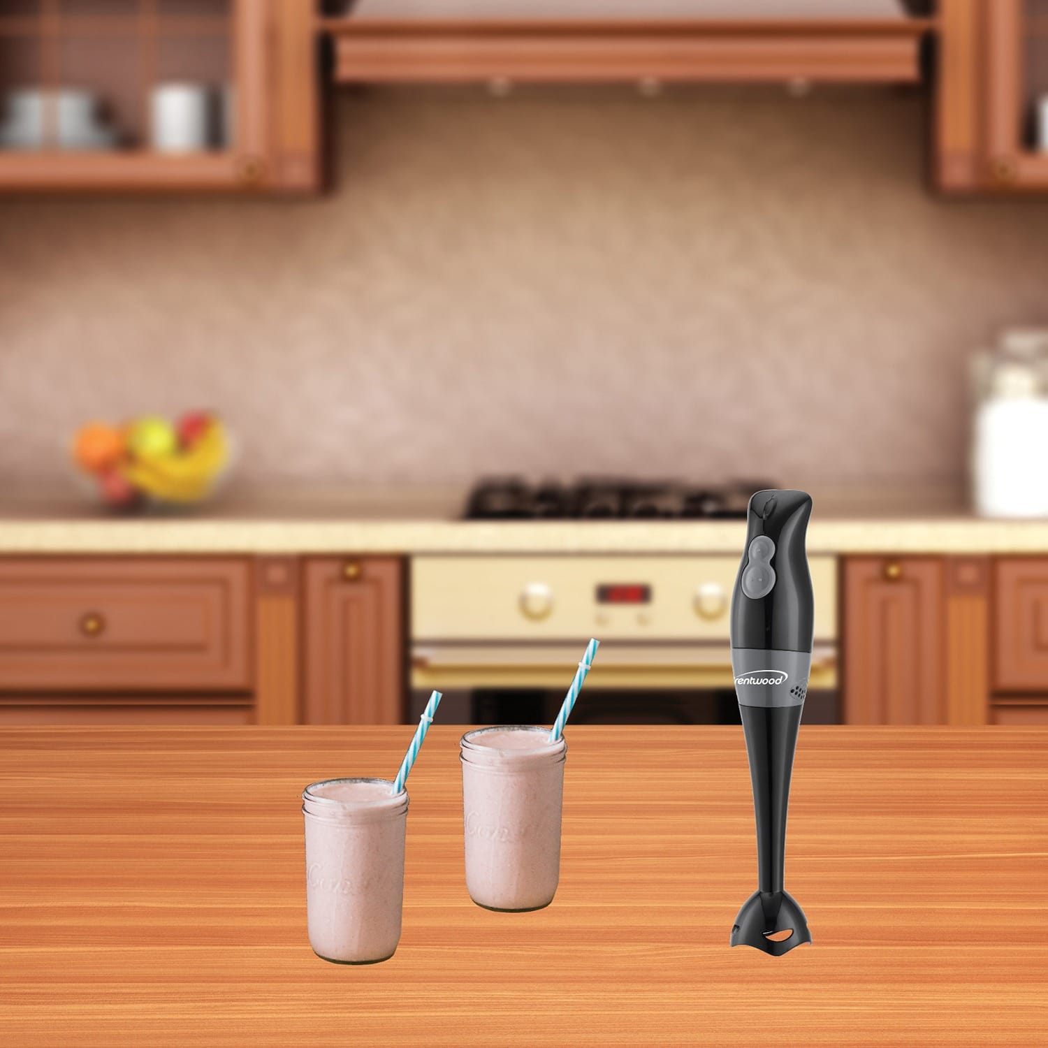 Brentwood 2-Speed 200-Watt Hand Blender, Black