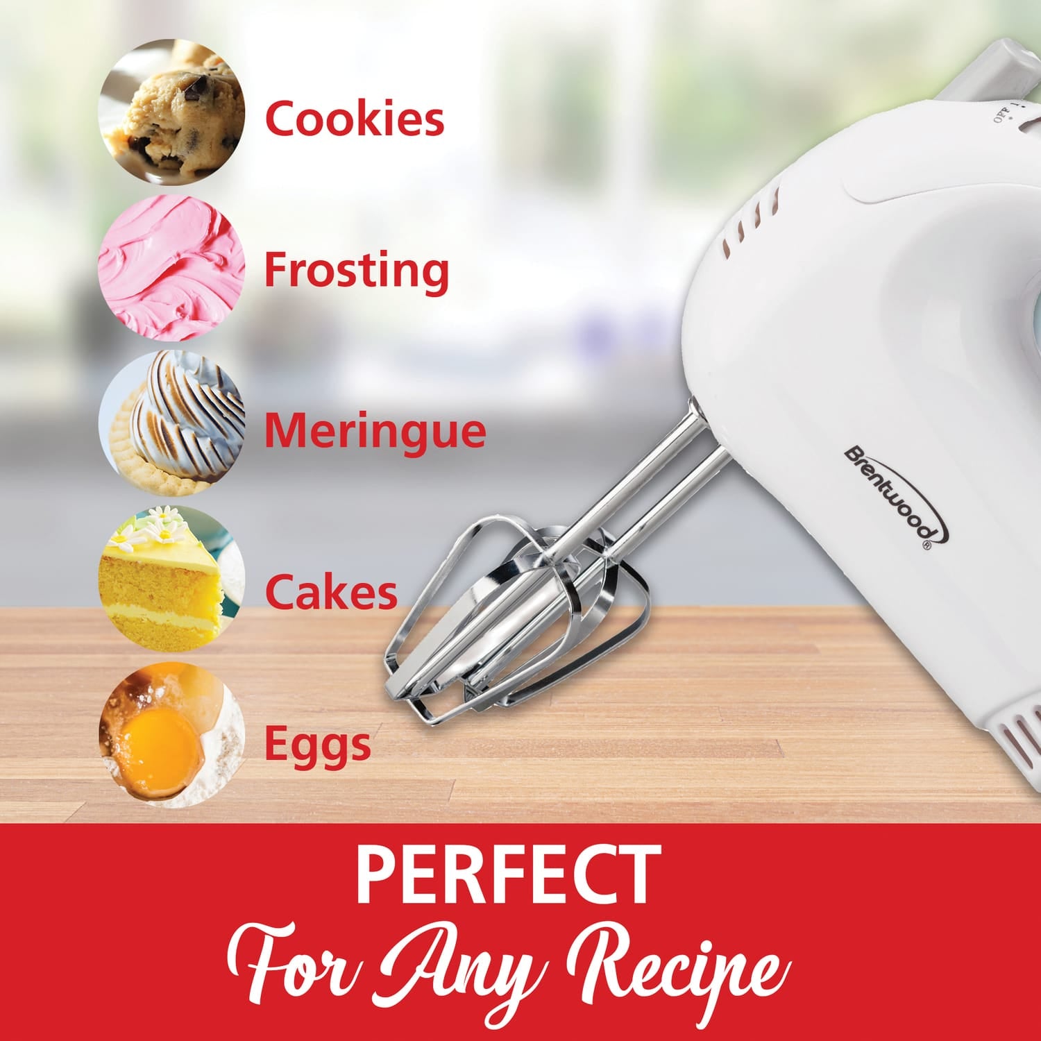 Brentwood 150-Watt 5-Speed Hand Mixer
