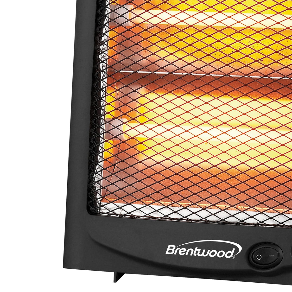 Brentwood H-Q600BK 600-Watt-Max Portable Quartz Space Heater, Black