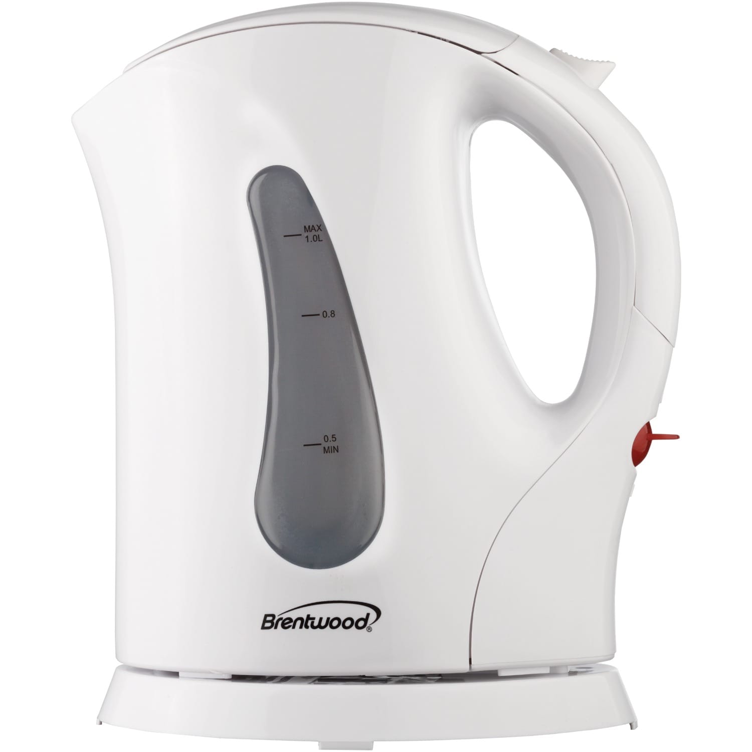 Brentwood BPA-Free 1-Liter Cordless Electric Kettle, White