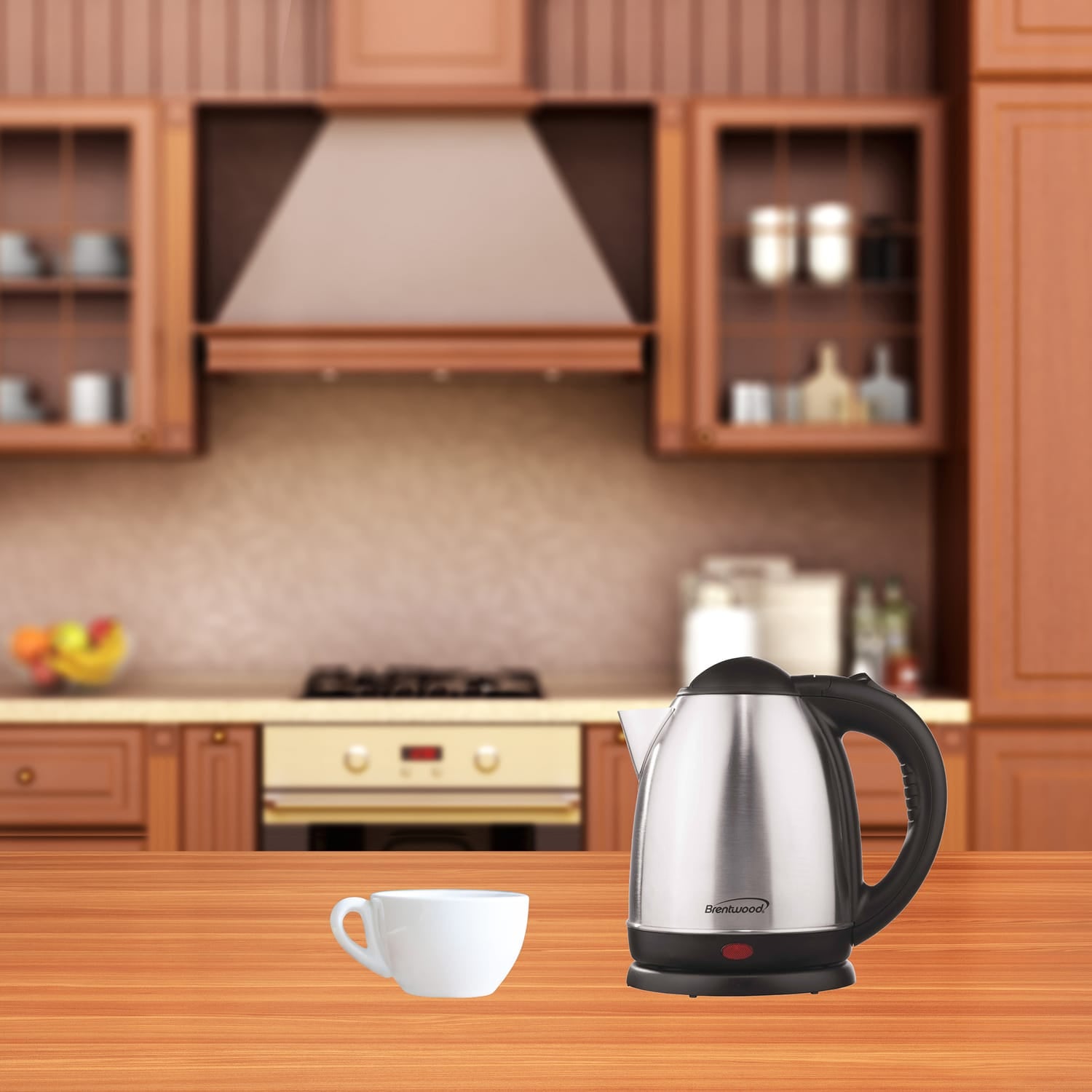 Brentwood 1.5-Liter Stainless Steel Cordless Electric Kettle