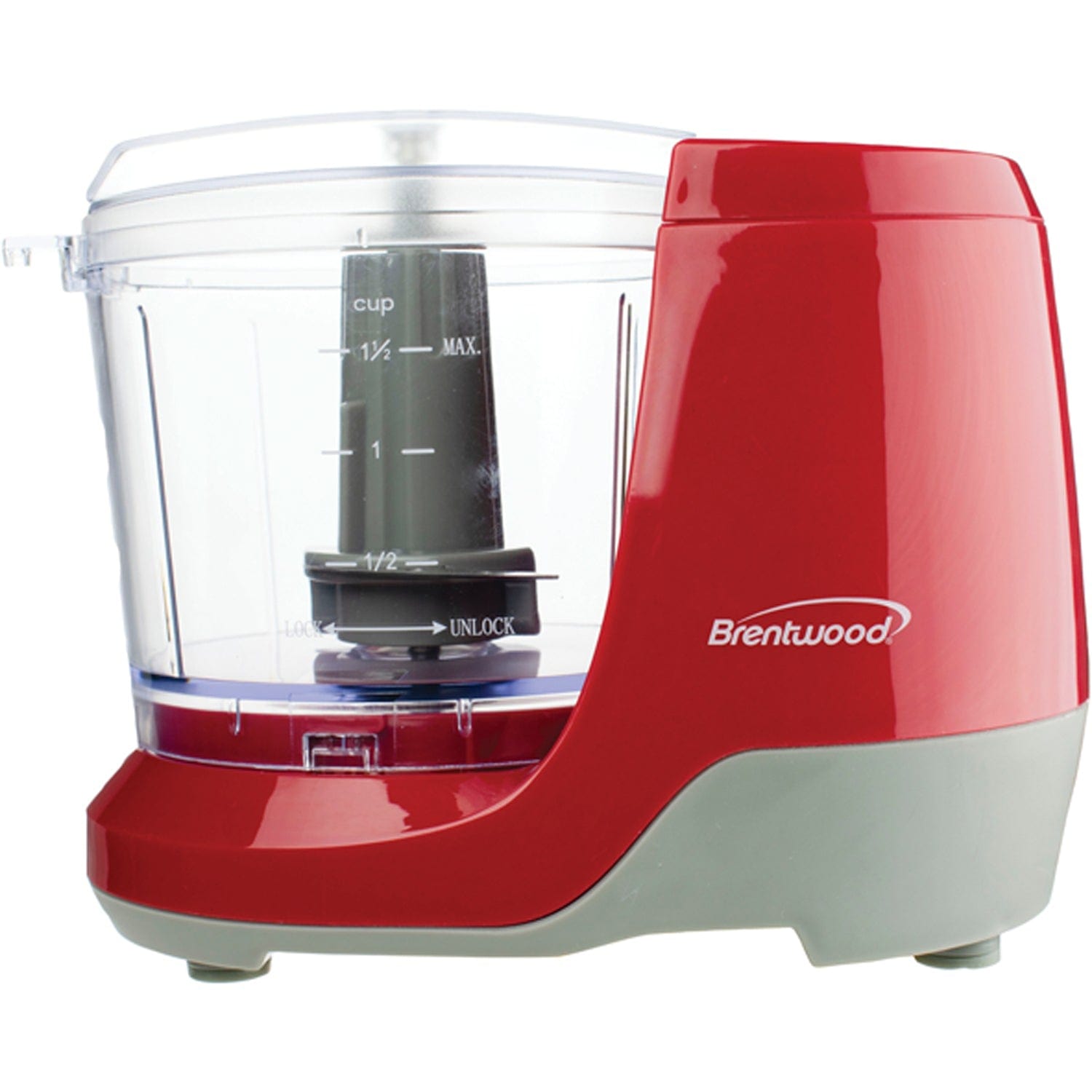 Brentwood 1.5-Cup Mini Food Chopper, Red